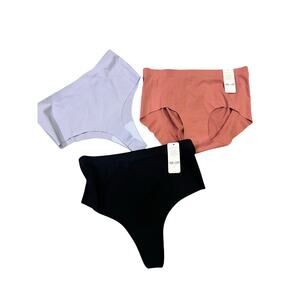Understance‎ Underwear Bundle, NWT Mid-Rise Hipster, 2 High Rise Contour Thongs